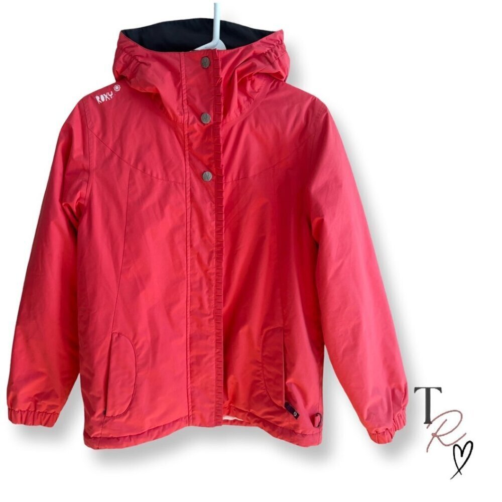 Roxy Big Girls Hooded Ski Snowboard Winter Jacket in Coral Pink 16 XXL